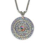 Necklace Pendant by Mariana Winds Of Change Coll. Glamorous Clear Patina, AB, & Clear Austrian Crystals