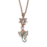 Necklace Pendant by Mariana Winds Of Change Coll. Gorgeous Clear & Clear Patina Austrian Crystals