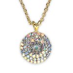 Necklace Pendant by Mariana Winds Of Change Coll. Shimmering Clear Patina, AB, & Moonlight Austrian Crystals - Image 2