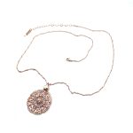 Necklace Pendant By Mariana Woman Boho Chic Patina Swarovski Crystals - Image 2