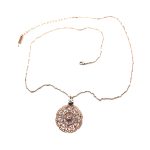 Necklace Pendant By Mariana Woman Boho Chic Patina Swarovski Crystals - Image 4