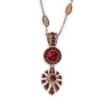 Necklace Pendant by Mariana My Treasures Coll. Glamorous Siam Austrian Crystals - Image 2