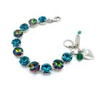 Bracelets By Mariana My Treasures Coll. Alluring Vitrail Medium & Blue Zircon Swarovski Crystals - Image 2