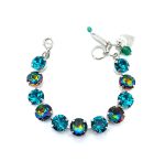 Bracelets By Mariana My Treasures Coll. Alluring Vitrail Medium & Blue Zircon Swarovski Crystals