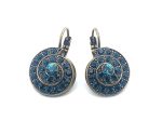 Earrings By Mariana Atlantis Under The Sea Coll. Fab Montana Blue Swarovski Crystals
