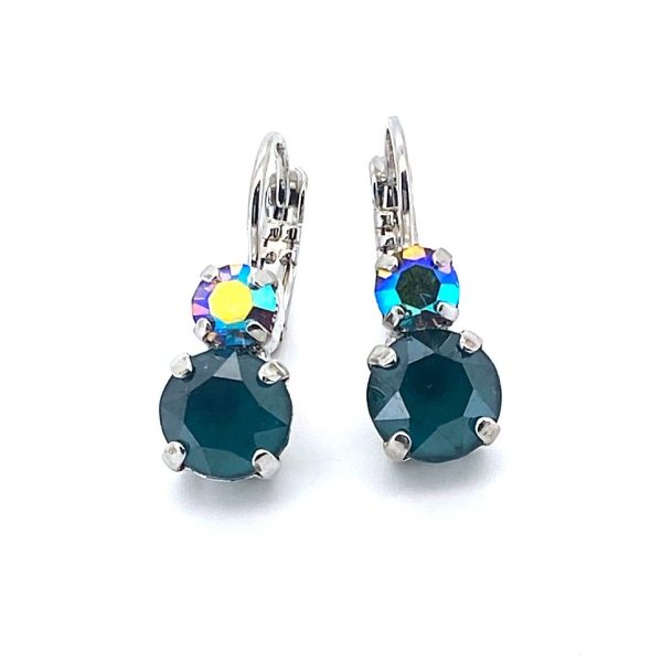 Earrings By Mariana Woman Glitzy Peridot and Tourmaline Swarovski Crystals
