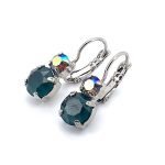 Earrings By Mariana Woman Glitzy Peridot and Tourmaline Swarovski Crystals - Image 2