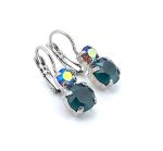 Earrings By Mariana Woman Glitzy Peridot and Tourmaline Swarovski Crystals - Image 3