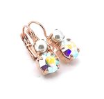 Earrings by Mariana My Treasures Coll. Shimmering AB & Cream Pearl Austrian Crystals - Image 3