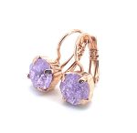 Earrings By Mariana My Treasures Coll. Alluring Violet Ice Swarovski Crystals - Image 2