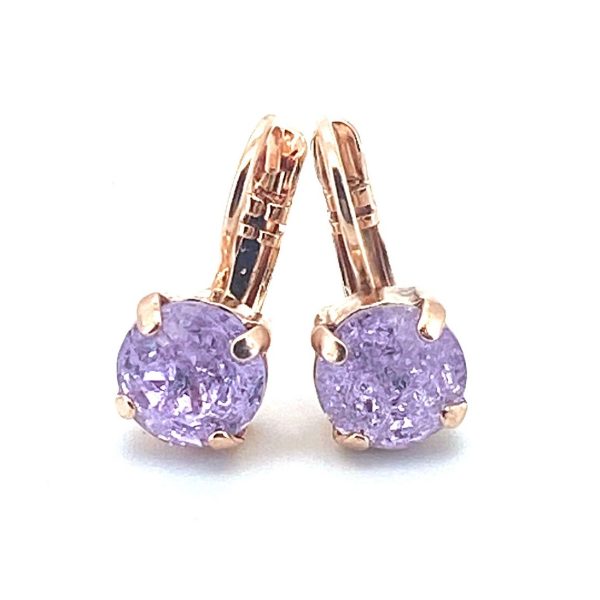 Earrings By Mariana My Treasures Coll. Alluring Violet Ice Swarovski Crystals