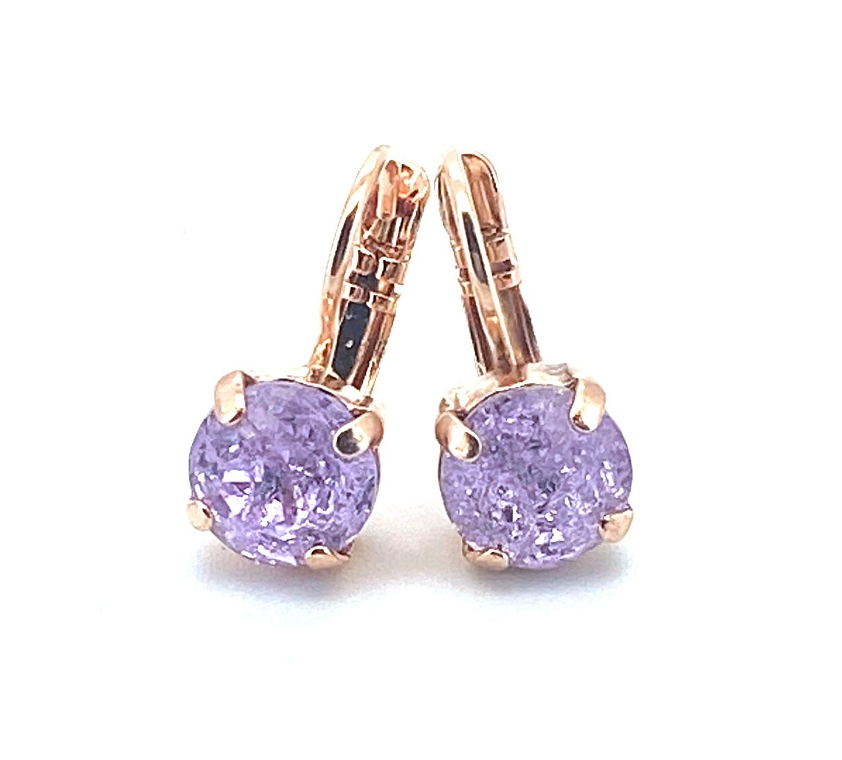 E-1440-371ICE-RG6 (3) Earrings By Mariana My Treasures Coll. Alluring Violet Ice Swarovski Crystals - Image 1