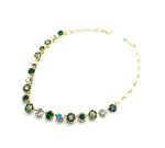 Necklace By Mariana Woman Glamorous Emerald and Clear Swarovski Crystals - Image 3