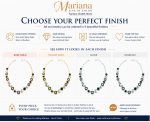Necklace By Mariana Woman Glamorous Emerald and Clear Swarovski Crystals - Image 4