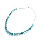 Necklace by Mariana Addicted To Love Coll. Adorable Aqua Blue, Blue Zircon, & Blue Opal Swarovski Crystals - Image 2