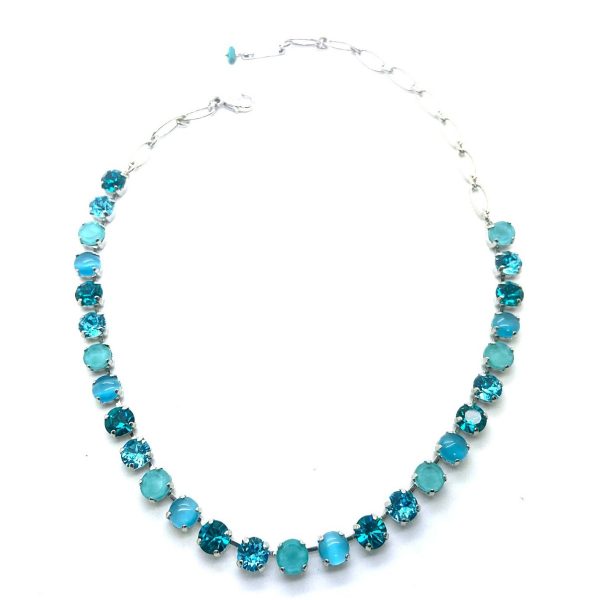 Necklace by Mariana Addicted To Love Coll. Adorable Aqua Blue, Blue Zircon, & Blue Opal Swarovski Crystals
