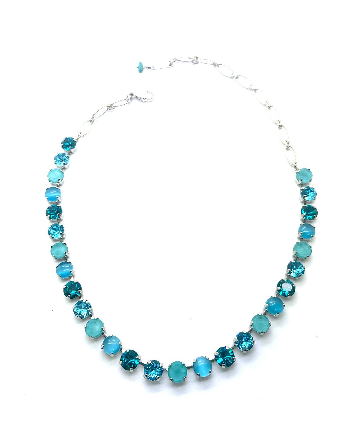 N-3252-1162-RO (3) Necklace by Mariana Addicted To Love Coll. Adorable Aqua Blue, Blue Zircon, & Blue Opal Swarovski Crystals - Image 1