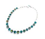 Necklace by Mariana My Treasures Coll. Gorgeous Blue Zircon & Vitrail Medium Swarovski Crystals - Image 3