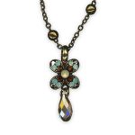 Necklace Pendant by Mariana Serai Coll. Gorgeous Topaz, Pacific Opal, Sand Opal, Smoked Topaz, & Aurum Austrian Crystals
