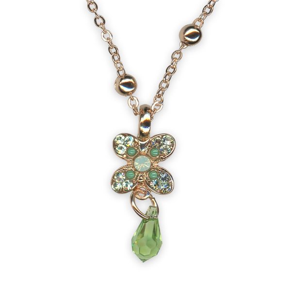 Necklace Pendant by Mariana Oasis Coll. Lovely Apple Green, Peridot, Turq, & Chrysolite Opal Austrian Crystals