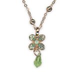 Necklace Pendant by Mariana Oasis Coll. Lovely Apple Green, Peridot, Turq, & Chrysolite Opal Austrian Crystals - Image 3