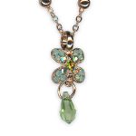 Necklace Pendant by Mariana Spring 2019 Coll. Shimmering AB, Olivine, Pacific Opal, & Peridot Austrian Crystals