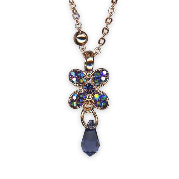 Necklace Pendant by Mariana My Treasures Coll. Shimmering Heliotrope & Tanzanite Austrian Crystals