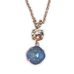 Necklace Pendant by Mariana Blue Morpho Coll. Gorgeous Sun Kissed Ocean & Vintage Rose Austrian Crystals - Image 3