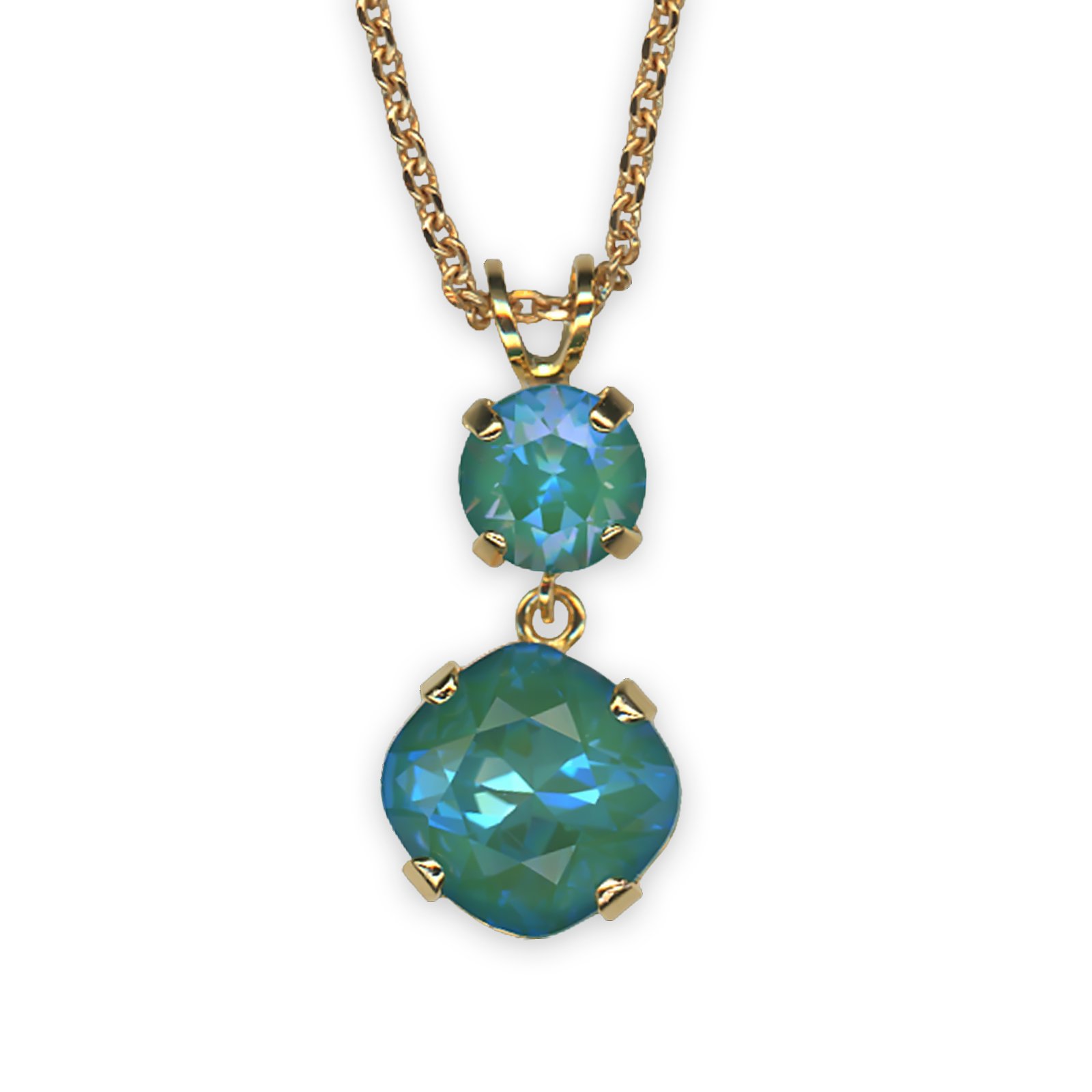 N-5326-0-142142-YG (1) Necklace Pendant by Mariana My Treasures Coll. Gorgeous Sun Kissed Laguna Austrian Crystals - Image 1