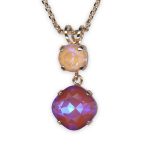 Necklace Pendant by Mariana My Treasures Coll. Shimmering Sun Kissed Peach & Sun Kissed Twilight Austrian Crystals - Image 3