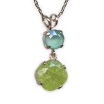 Necklace Pendant by Mariana Spring 2019 Coll. Adorable Peridot Ice & Mint Green Austrian Crystals
