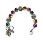 Bracelet by Mariana My Treasures Coll. Beautiful Emerald, Topaz, Fuchsia, & Pacific Opal Swarovski Crystals - Image 2