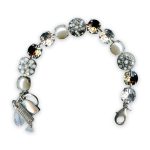 Bracelet by Mariana Marilyn Coll. Elegant Pearl, White Opal, Clear, & Lt Topaz Swarovski Crystals - Image 3