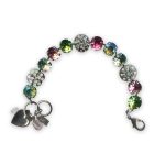 Bracelet by Mariana Eternity Coll. Charming Peridot, Lt Rose, Chrysolite Opal, & Rose Opal Swarovski Crystals - Image 2