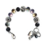 Bracelet by Mariana Discover Coll. Alluring Jet, Black Dia, Foil, Champagne, & Violet Swarovski Crystals - Image 3