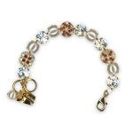 Bracelet by Mariana My Treasures Coll. Timeless Pearl, Siam, & Silk Swarovski Crystals - Image 2
