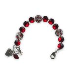 Bracelet by Mariana My Treasures Coll. Stunning Siam & Clear Swarovski Crystals - Image 2