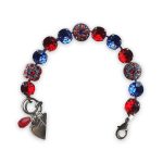 Bracelet by Mariana My Treasures Coll. Gorgeous Lt Siam & Sapphire Swarovski Crystals - Image 2