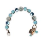 Bracelet by Mariana Angelina Coll. Timeless Turq, Pacific Opal, & Aquamarine Swarovski Crystals