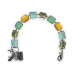 Bracelet by Mariana Blondie Coll. Simply Elegant Jonquil, Mint Green, Chrysolite Opal,  & Yellow Opal Swarovski Crystals