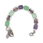 Bracelet by Mariana Levander Coll. Adorable Violet, Mint Green, Chrysolite Opal, & Lt Rose Swarovski Crystals - Image 2