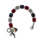 Bracelet by Mariana My Treasures Coll. Gorgeous Siam, Montana Blue, & Clear Swarovski Crystals - Image 2