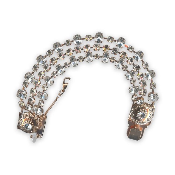 Bracelet By Mariana Woman Timeless Multi-Tier Clear Swarovski Crystals