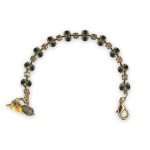 Bracelet by Mariana Luxury Coll. Sophisticated Black Diamond & Champagne Austrian Crystals - Image 3