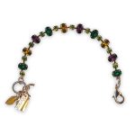 Bracelet by Mariana Winter Wonderland Coll. Elegant Emerald, Amethyst, Yellow, & Olive Green Austrian Crystals - Image 2