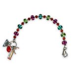 Bracelet by Mariana Romancing In Rio Coll. Sassy Fuchsia, Blue Zircon, Peridot, & Hyacinth Austrian Crystals