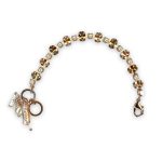 Bracelet by Mariana Meet Me in Marseille Coll. Elegant Pearl, Lt Peach, & Golden Shadow Austrian Crystals - Image 2