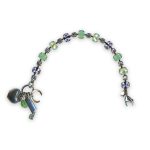 Bracelet by Mariana Mint Chip Coll. Glitzy Sun Kissed Peridot, Chrysolite Opal, Violet, & Vitral Lt Austrian Crystals - Image 2