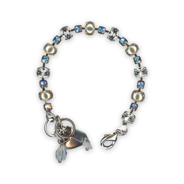 Bracelet by Mariana My Treasures Coll. Timeless Cream Pearl, Clear, & AB Austrian Crystals