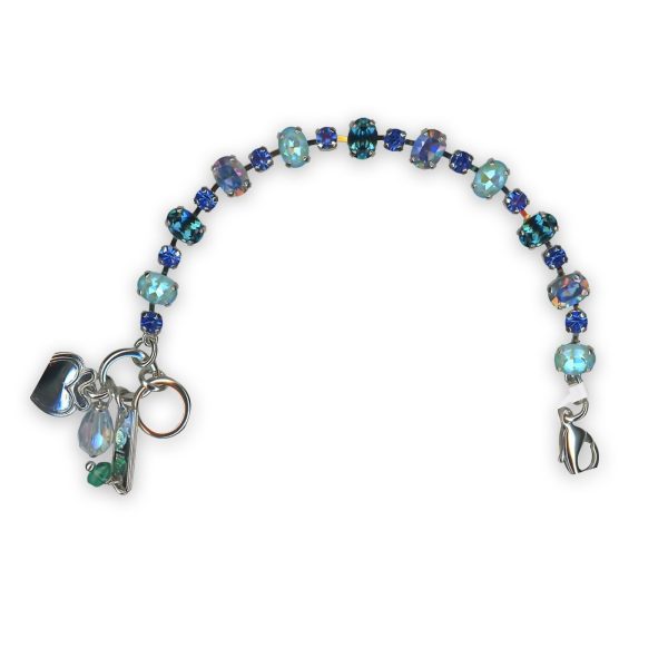 Bracelet by Mariana Tranquil Joy of Life Coll. Gorgeous Teal, Ocean Delite, AB, & Capri Blue Austrian Crystals